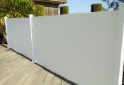 Closoir aluminium blanc pour clôture ARCACHON - Hauteur 200cm
