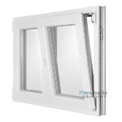 Fenêtre PVC 2 vantaux PVC Ht.145 x Lg.80cm Oscillo-battante