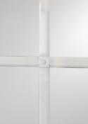 Porte d'entrée Campagnarde PVC blanc Ht.195 x Lg.90cm