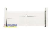 Portail Aluminium 2 battants SHELBY Ht.140 x Lg.300 cm - Blanc