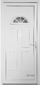 Porte d'entrée PVC KT04 blanc Ht.215 x Lg.80cm