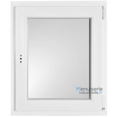Fenêtre PVC 1 vantail Ht.95 x Lg.80cm oscillo-battant Opaque G200