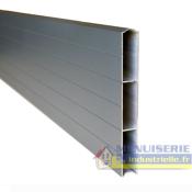 KIT clôture aluminium ARCACHON - Gris 7016 sur platine - Hauteur 40 cm - Longueur 4 mètres